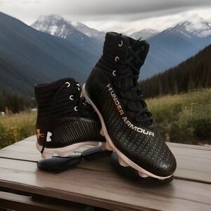 Under Armour Highlight Franchise Rm 2.0 Mens Shoes Sz 10 Black Football Cleats